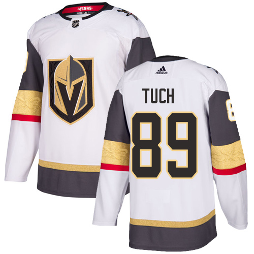 Women Vegas Golden Knights #89 Tuch Fanatics Branded Breakaway Home White Adidas NHL Jersey